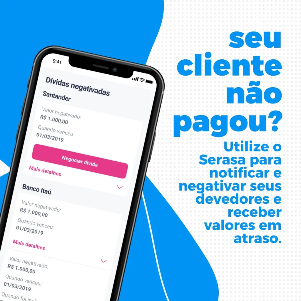 cliente não pagou